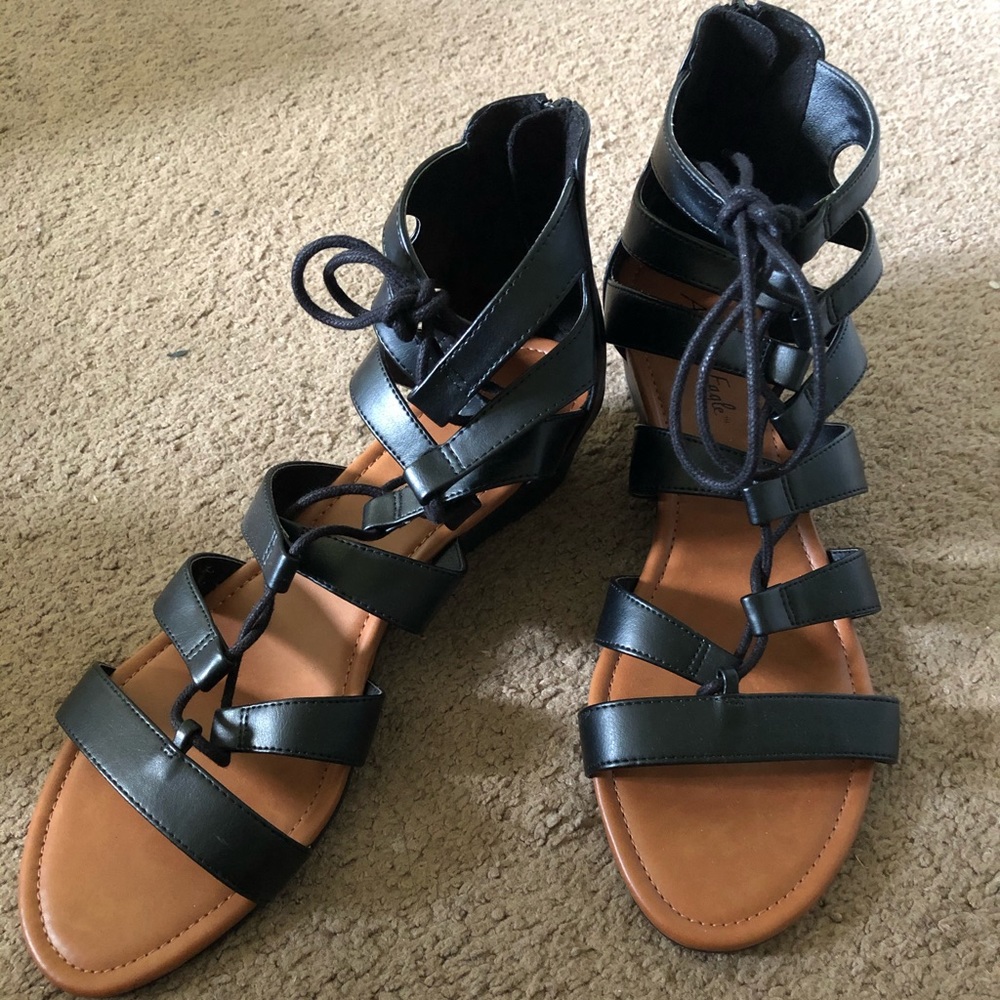 American Eagle Wedge Gladiator Sandals